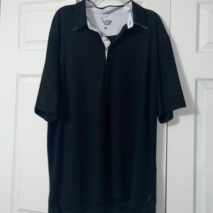 Black golf eagle polo